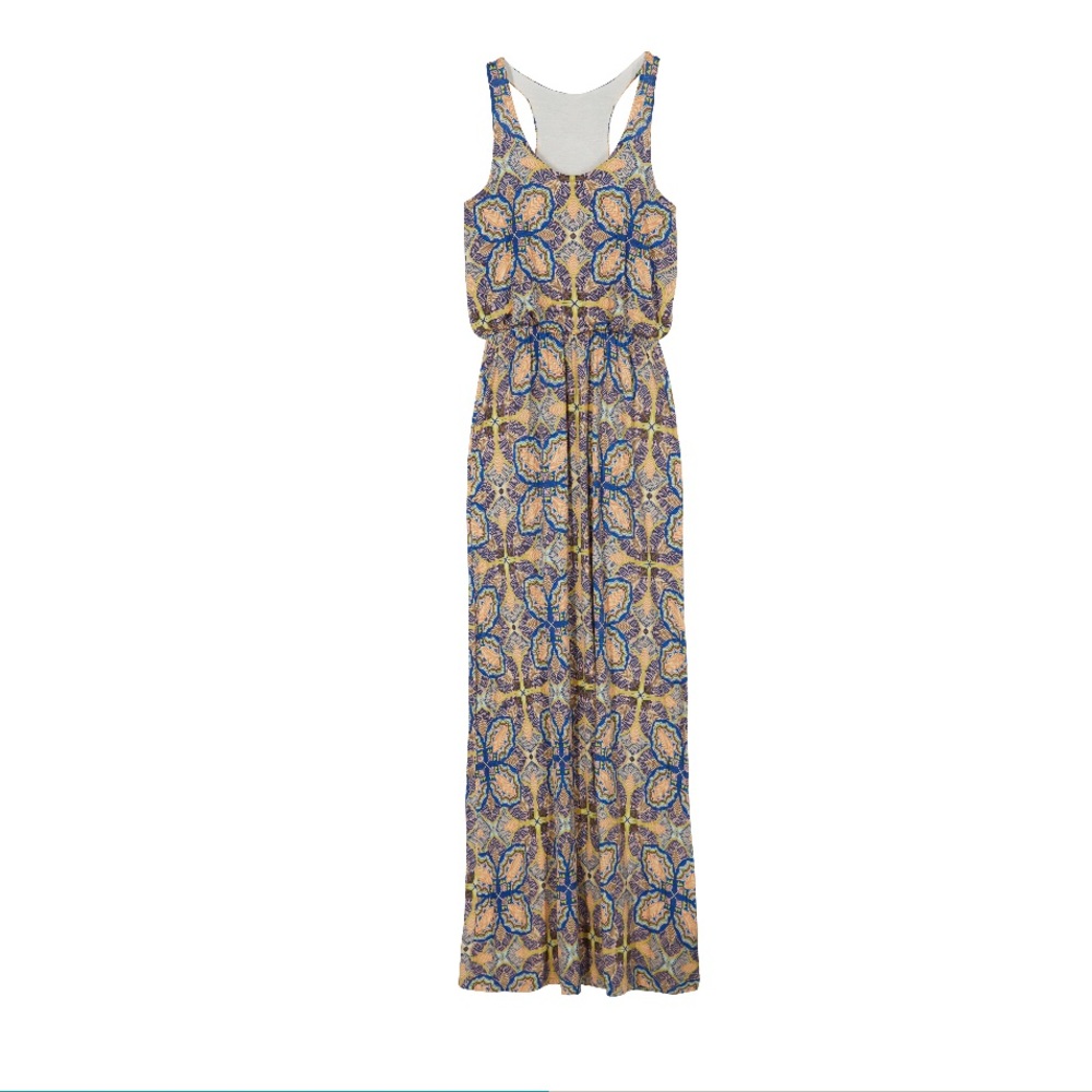 Knit racer back maxi dress